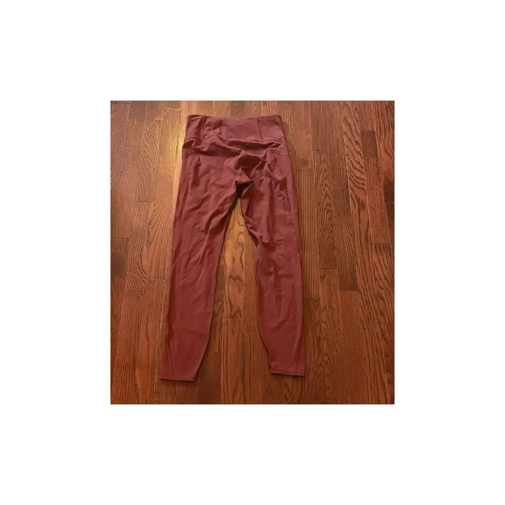 Athleta Rainier Tight High Rise Leggings in Spiced Cabernet Red Small S - Picture 2 of 8